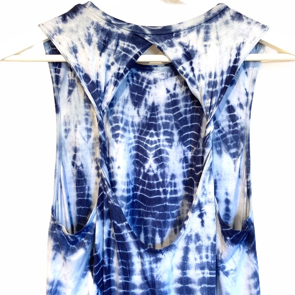 KOY RESORT BLUE BEACH TWIST BACK DRESS SIZE MEDIUM - Picture 5 of 9